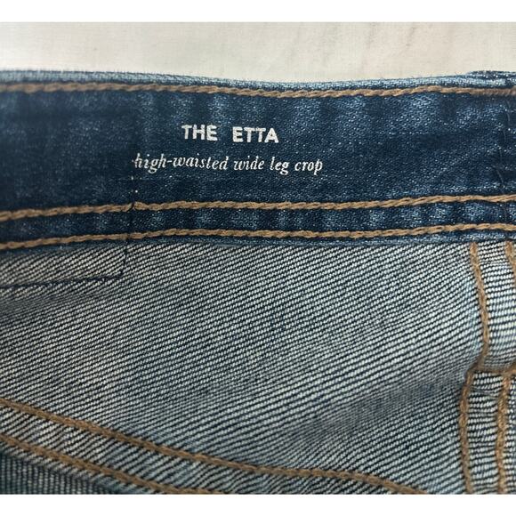 AG The Etta high waisted wide leg crop Jeans Size 26 Size 2 - Picture 2 of 6